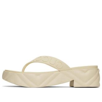 Gucci (WMNS) Gucci Thong Platform Sandal White 746334-JFM00-9022