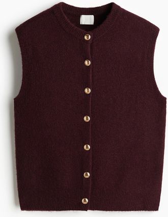 H&M Gilet aus Feinstrick - Red
