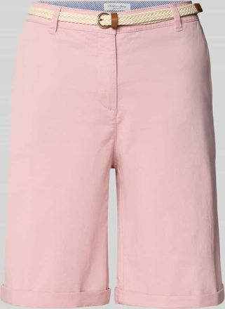 Christian Berg Chino-Bermudas mit G&uuml;rtel in Altrosa, Gr&ouml;&szlig;e 34