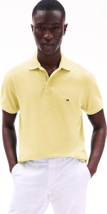 Tommy Hilfiger Mens Slim Fit Stretch Pique Polo - Yellow - XXXL