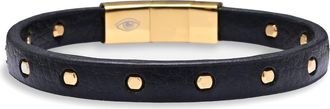 Eye Candy Los Angeles Studded Leather Bracelet in Black at Nordstrom Rack