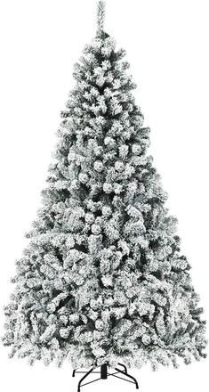 Costway Costway &Aacute;rbol De Navidad Artificial 225 Cm Con Soporte Led Cadena De Luces Decoraci&oacute;n Para Navidad Hogar
