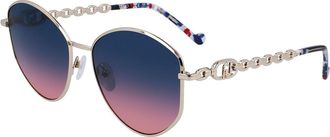 Liu Jo LJ156S 722 Womens Sunglasses Gold Size 57