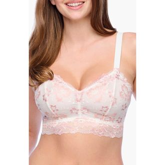 Cosabella Savona Curvy Longline Bralet in Mandorla/moon Ivy at Nordstrom, Size Xx-Small