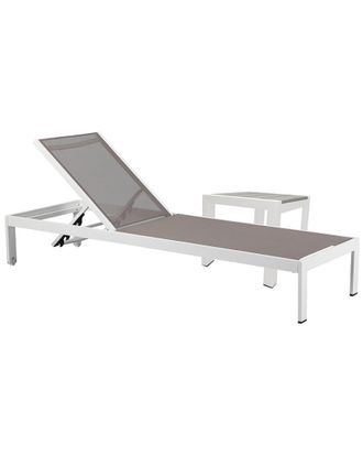 Pangea Home Sally Lounger & Side Table