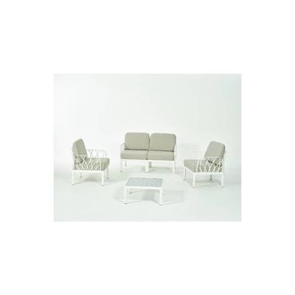 OEM Salotto Garda 4 Pz C/cuscini Bianco