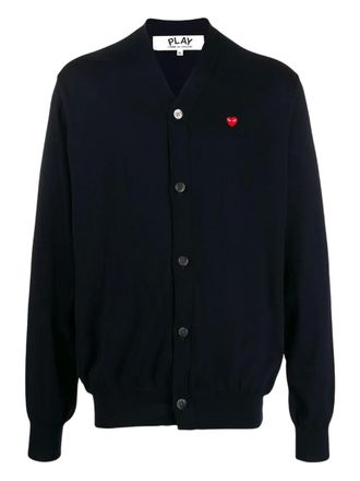 Comme Des Gar&ccedil;ons buttoned cardigan - unisex - Fabric - M - Blue