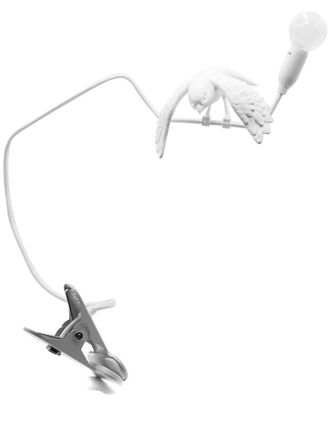 Seletti sparrow-taking-off table lamp - unisex - Resin/Steel - One Size - White