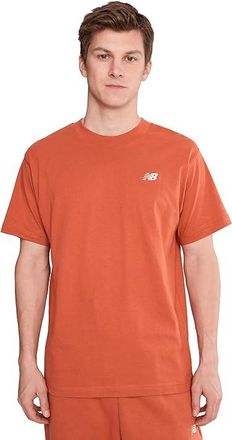 New Balance Sport Essentials Cotton T-Shirt Mens Clothing Cinnamon/White : 2XL