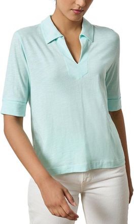 Lilla P Elbow Sleeve Collared T-Shirt