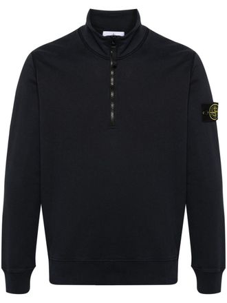 Stone Island Compass cotton sweatshirt - Blue