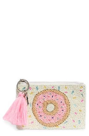 Collection XIIX Frosted Donut Beaded Coin Pouch in Ivory Multi at Nordstrom Rack