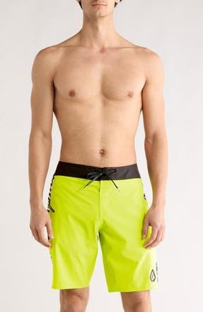 Volcom Mingle Mod Board Shorts in Tennis Ball at Nordstrom Rack, Size 28
