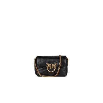 Pinko Love Puff Baby Cl Sheep Nappa - female - PINKO - Cross Body Bags - Black - ONE SIZE - Bags