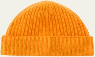 Bergdorf Goodman Mens Rib-Knit Cashmere Beanie Hat