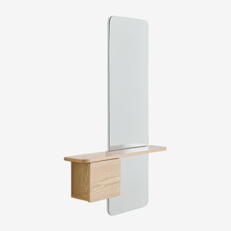 Sklum Recibidor 80x120 Cm En Mdf Con Espejo Varna Sklum