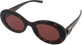 Gucci GG2026S Tortoiseshell Oval Sunglasses - Tortoiseshell