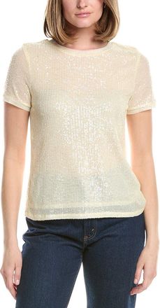 Anne Klein Banded Sequin T-Shirt