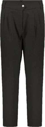 Herno Pleated Broeken - Dames - Slim Fit Broeken - Zwart - 3XL - Wol - Broeken