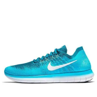 Nike Free RN Flyknit 2017 Blue Lagoon Pure Platinum Legend Blue 880843-400
