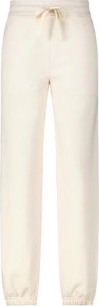 Jil Sander Trainingsbroeken met logo borduursel - Dames - Sweatpants - Beige - L - Katoen - Broeken