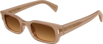 Alexander McQueen AM0549S 003 Mens Sunglasses Brown Size 50