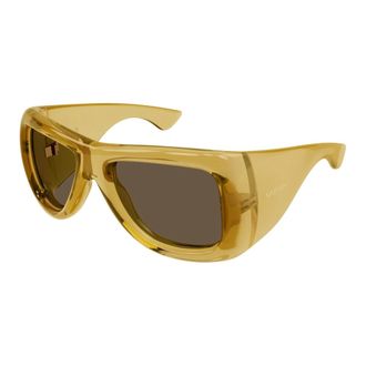 Saint Laurent Howl Sunglasses - unisex - Saint Laurent - Sunglasses - Yellow - 63 MM - Accessories