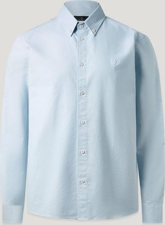 Belstaff Camicia Street Uomo Compact Cotton Oxford Celeste 2xl