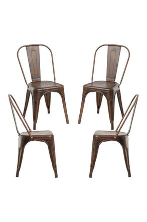 Regalos Miguel Regalos Miguel - Packs Sillas Comedor - Pack 4 Sillas Torix Vintage - Oro Vintage