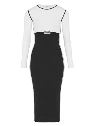 Jean Paul Gaultier The Long Color-Block Long Dress