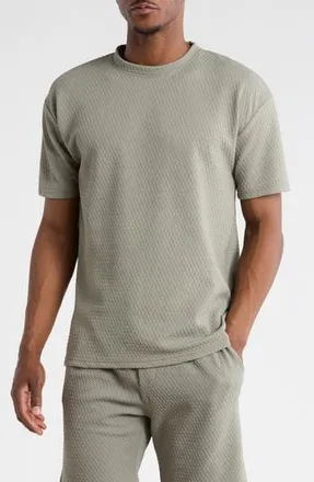 T.R. Premium Textured Knit T-Shirt in Sage at Nordstrom Rack, Size Xx-Large