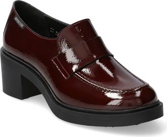 Mephisto Pamelia Patent Leather Loafer Pump in Oxblood at Nordstrom, Size 9.5