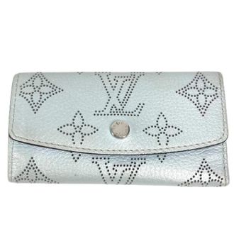 Louis Vuitton Pre-owned Wallets, female, Blue, Size: ONE SIZE Pre-owned Monogram Mahina Keycase
