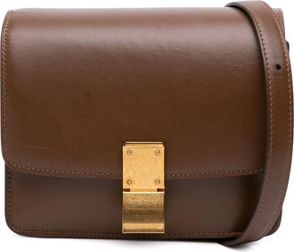 Celine Pre-owned Womens Classic Box Crossbody Bag - Tan Leather - One Size