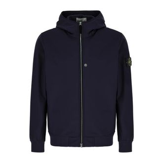 Stone Island Stijlvolle Jassen voor Mannen - Heren - Vesten met rits - Blauw - XL - Polyester - Hoodies & sweatvesten