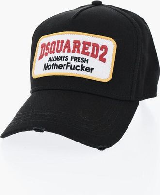 Dsquared2 Solid Color Cap with Logoed Patch size Unica