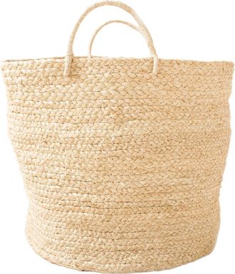 Indego Africa Medium Braided Raffia Basket Natural at Nordstrom