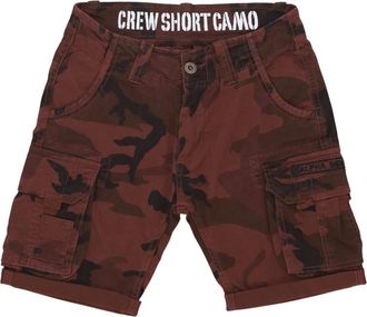 Alpha Industries Casual Shorts - Heren - Korte Broeken - Bruin - W30 - Korte Broeken