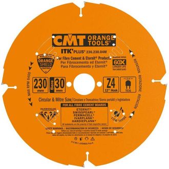CMT 236.230.04m Sierra Circular Para Mat. Abrasivos D=230x2.4x30 Z4 Dp