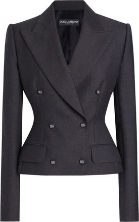 Dolce & Gabbana Double-Breasted Blazer - Womens - Virgin Wool/Silk