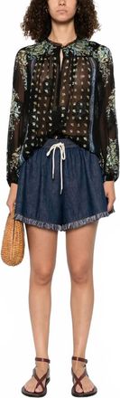 Ulla Johnson Aster Long Sleeve Blouse In Multi