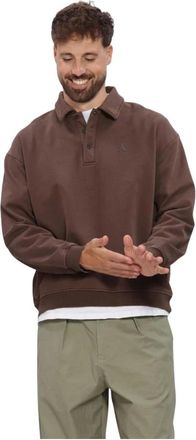 Anerkjendt Hoodies & sweatvesten, Heren, Bruin, XL, Aktoni Polo Sweat