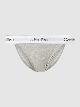 Calvin Klein Underwear Slip aus Baumwollmischung in Mittelgrau Melange, Größe XL