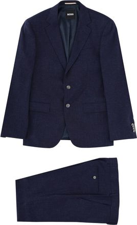 BOSS Arti-Hesten Wool Blend Blue Suit