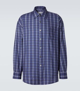 Our Legacy Borrowed checked cotton shirt