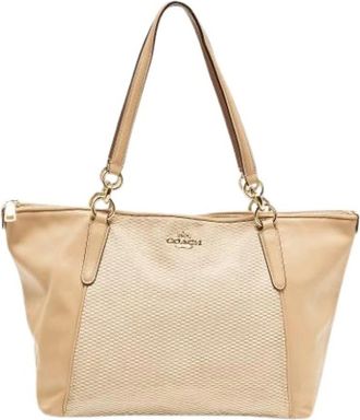 Coach Pre-owned Canvas Schoudertas - Dames - Vintage Shopper - Beige - ONE Size - Vintage