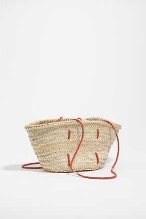 Bimba & Lola Medium Palm Basket Bag in Natural at Nordstrom