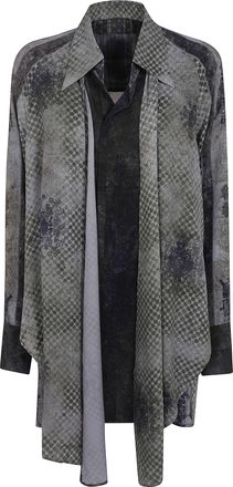 Ziggy Chen Shirt Long Sleeve Drape Long Shirt