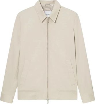 Les Deux Licht Zand Katoen Coach Jas - Heren - Zomerjassen - Beige - M - Katoen - Jassen