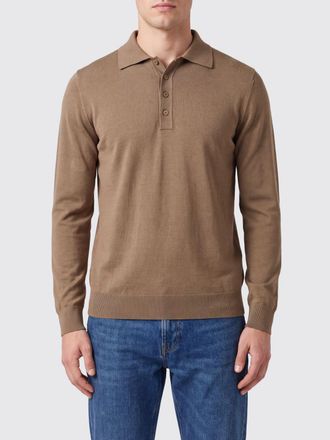 Paolo Pecora High-Neck Merino Wool Zip Cardigan with Pockets